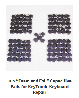 105 Foam and Foil Capacitive Pads for KeyTronic & BTC Keyboard Repair -  TexElec